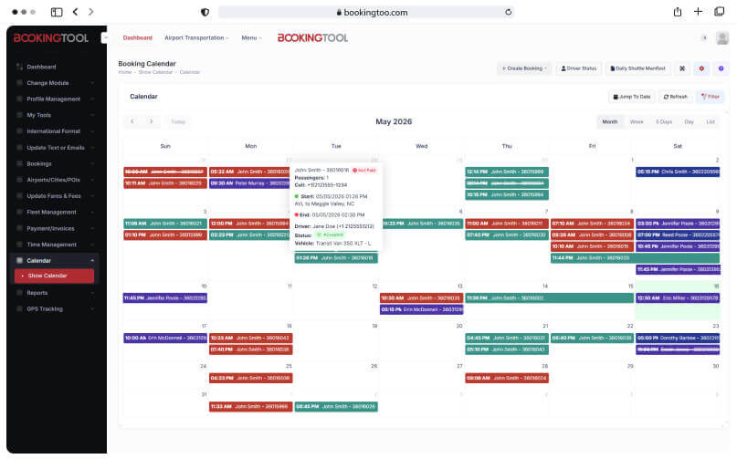Interactive Calendar Image
